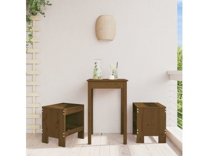 Zahradní stoličky 2 ks medově hnědé 40x36x45cm masivní borovice 825341