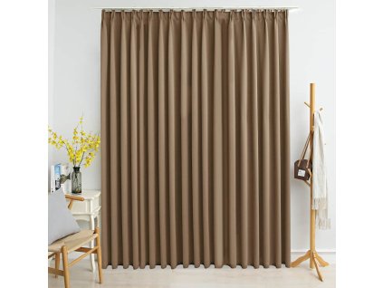 Zatemňovací závěs s háčky taupe 290 x 245 cm 134441