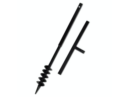 Zemní vrták s rukojetí, 80 mm, s dvojitou spirálou 141023