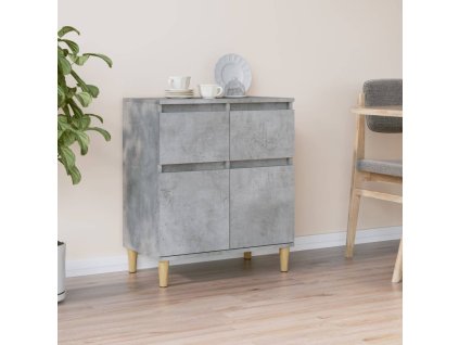 Příborník betonově šedý 60 x 35 x 70 cm kompozitní dřevo 819680