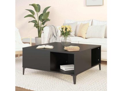 Konferenční stolek černý 80 x 80 x 36,5 cm kompozitní dřevo 821101