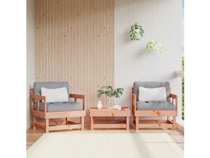 Zahradní židle s poduškami 2 ks masivní dřevo douglasky 825448