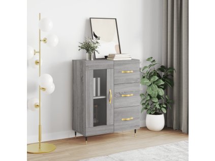 Příborník šedý sonoma 69,5 x 34 x 90 cm kompozitní dřevo 828026