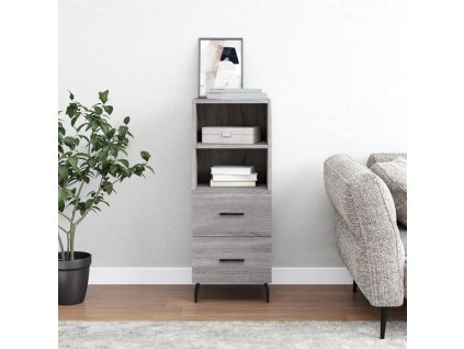 Příborník šedý sonoma 34,5 x 34 x 90 cm kompozitní dřevo 828690