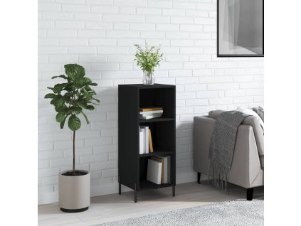 Příborník černý 34,5 x 32,5 x 90 cm kompozitní dřevo 828741