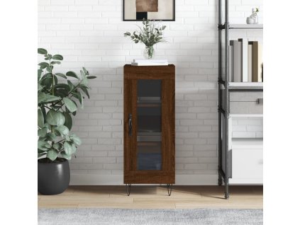 Příborník Hnědý dub 34,5 x 34 x 90 cm kompozitní dřevo 828795