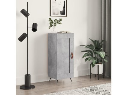 Příborník betonově šedý 34,5 x 34 x 90 cm kompozitní dřevo 830416