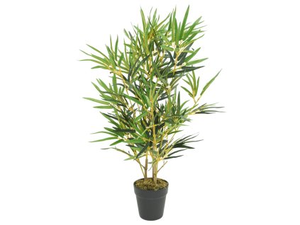Umělý bambus 368 listů 80 cm zelený 358958