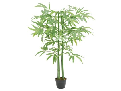 Umělý bambus 384 listů 120 cm zelený 358993
