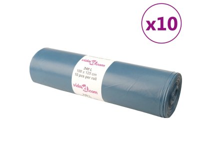 Pytle na odpadky 100 ks modré 240 l 155347