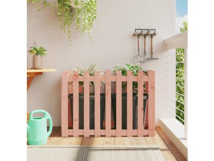 Vyvýšený záhon plotový design 100x50x70 cm masivní douglaska 832485