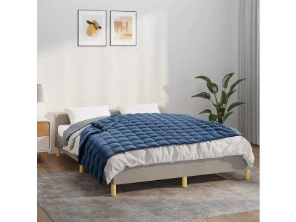 Zátěžová deka modrá 150 x 200 cm 11 kg textil 350793