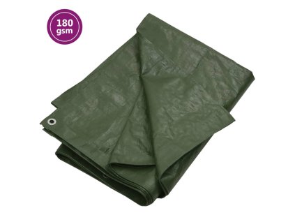 Plachta 180 g/m² 6 x 8 m zelená HDPE 151539
