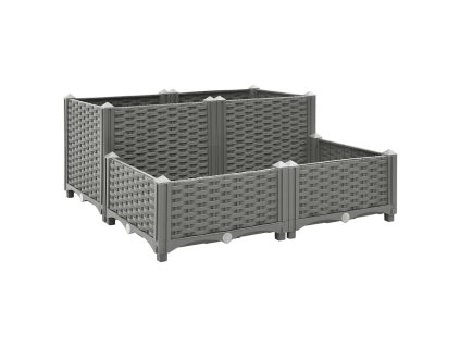 Vyvýšený záhon 80 x 80 x 38 cm polypropylen 153301