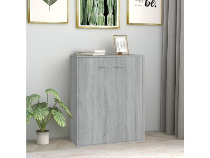 Příborník šedý sonoma 60 x 30 x 75 cm kompozitní dřevo 815379