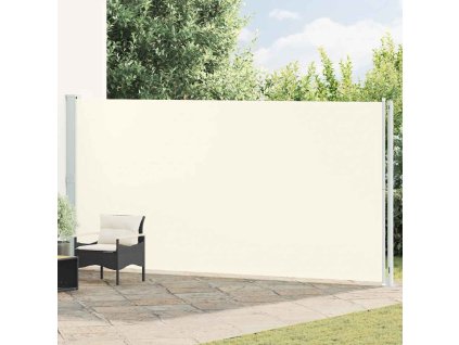 Zatahovací boční markýza 200x600 cm krémová 317971