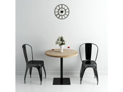 Bistro stůl MDF a ocel kulatý 80 x 75 cm 245613