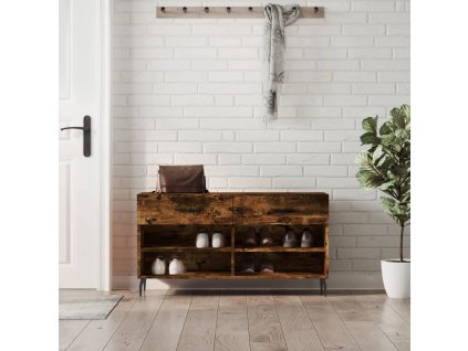 Botník kouřový dub 102 x 35 x 55 cm kompozitní dřevo 829761