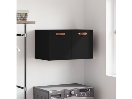 Nástěnná skříňka černá 60 x 36,5 x 35 cm kompozitní dřevo 829997