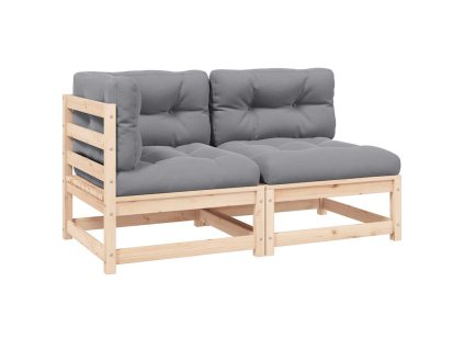 2dílná zahradní sedací souprava s poduškami masivní borovice 805745