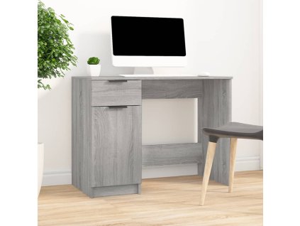 Psací stůl šedý sonoma 100 x 50 x 75 cm kompozitní dřevo 817127