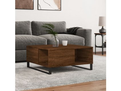 Konferenční stolek hnědý dub 80 x 80 x 36,5 cm kompozitní dřevo 830795