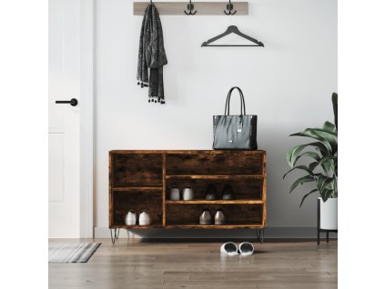 Botník kouřový dub 102x36x60 cm kompozitní dřevo 831417