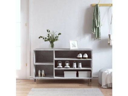 Botník betonově šedý 102x36x60 cm kompozitní dřevo 831408