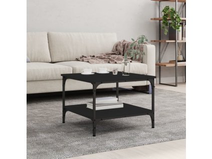 Konferenční stolek černý 55 x 55 x 40 cm kompozitní dřevo 832828