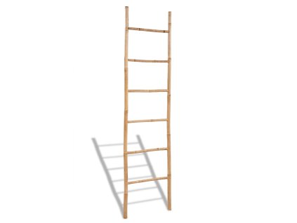 Bambusový žebřík na ručníky s 6 příčlemi 41496