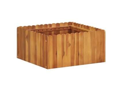 Zahradní vyvýšený záhon 50 x 50 x 25 cm masivní akáciové dřevo 45921