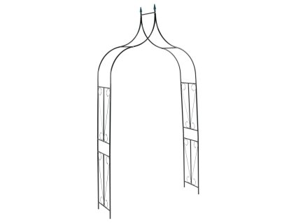 Zahradní oblouk tmavě zelený 142 x 37 x 275 cm železný 47094