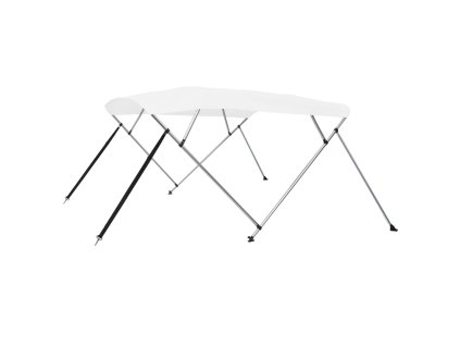 Bimini stříška se 4 oblouky bílá 243 x 196 x 137 cm 92368