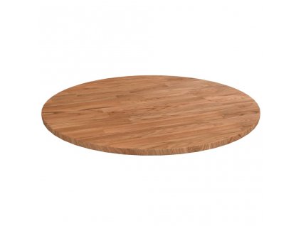 Kulatá stolní deska světle hnědá Ø50x1,5cm ošetřený masivní dub