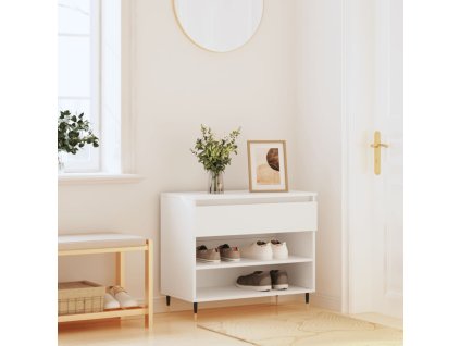 Botník bílý 70 x 36 x 60 cm kompozitní dřevo 831428