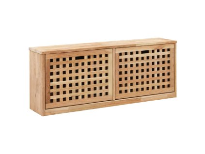 Botníková lavice 94 x 20 x 38 cm masivní ořechové dřevo 247599