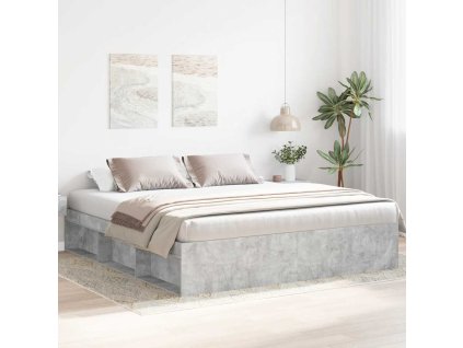 Rám postele betonově šedý 180 x 200 cm Super King Size 3203883