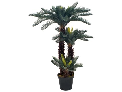 Umělá rostlina cykas japonský s květináčem zelená 125 cm 280186