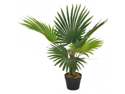 Umělá rostlina palma s květináčem zelená 70 cm 280192