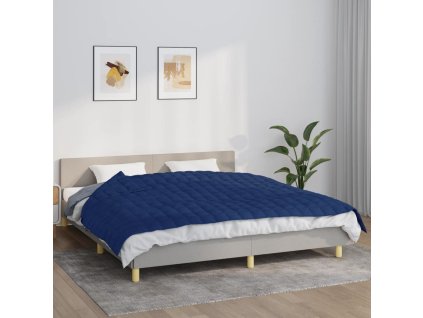 Zátěžová deka modrá 155 x 220 cm 7 kg textil 350740