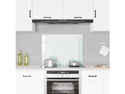 vidaXL Kuchyňský panel bílý 80 x 60 cm tvrzené sklo 249456