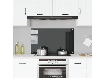 vidaXL Kuchyňský panel černý 100 x 60 cm tvrzené sklo 249492