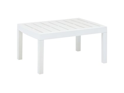 Zahradní stolek bílý 78 x 55 x 38 cm plast 48814