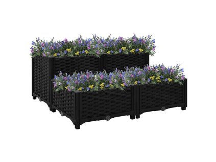 Vyvýšený záhon 80 x 80 x 38 cm polypropylen 316538