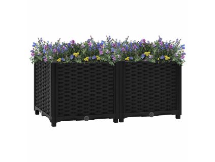 Vyvýšený záhon 80 x 40 x 38 cm polypropylen 316531