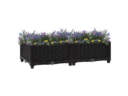 Vyvýšený záhon 80 x 40 x 23 cm polypropylen 316527