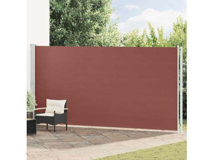 Zatahovací boční markýza 200x600 cm hnědá 317975