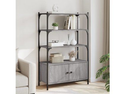 Knihovna se 3 policemi šedá sonoma 70 x 30 x 109,5 cm kompozit 838996