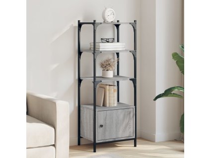 Knihovna se 3 policemi šedá sonoma 41 x 30 x 109,5 cm kompozit 839001