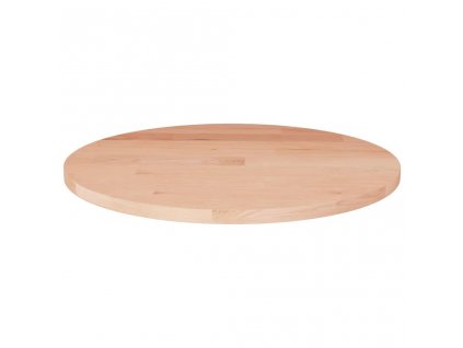 Kulatá stolní deska Ø50x1,5 cm masivní dub bez povrchové úpravy